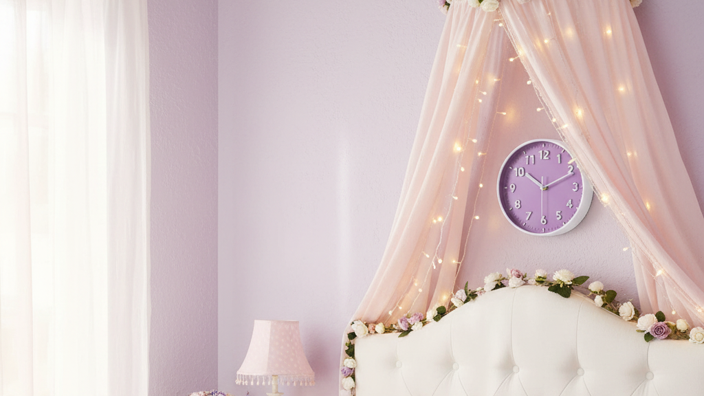 Lavender Wall Clock Lifestyle