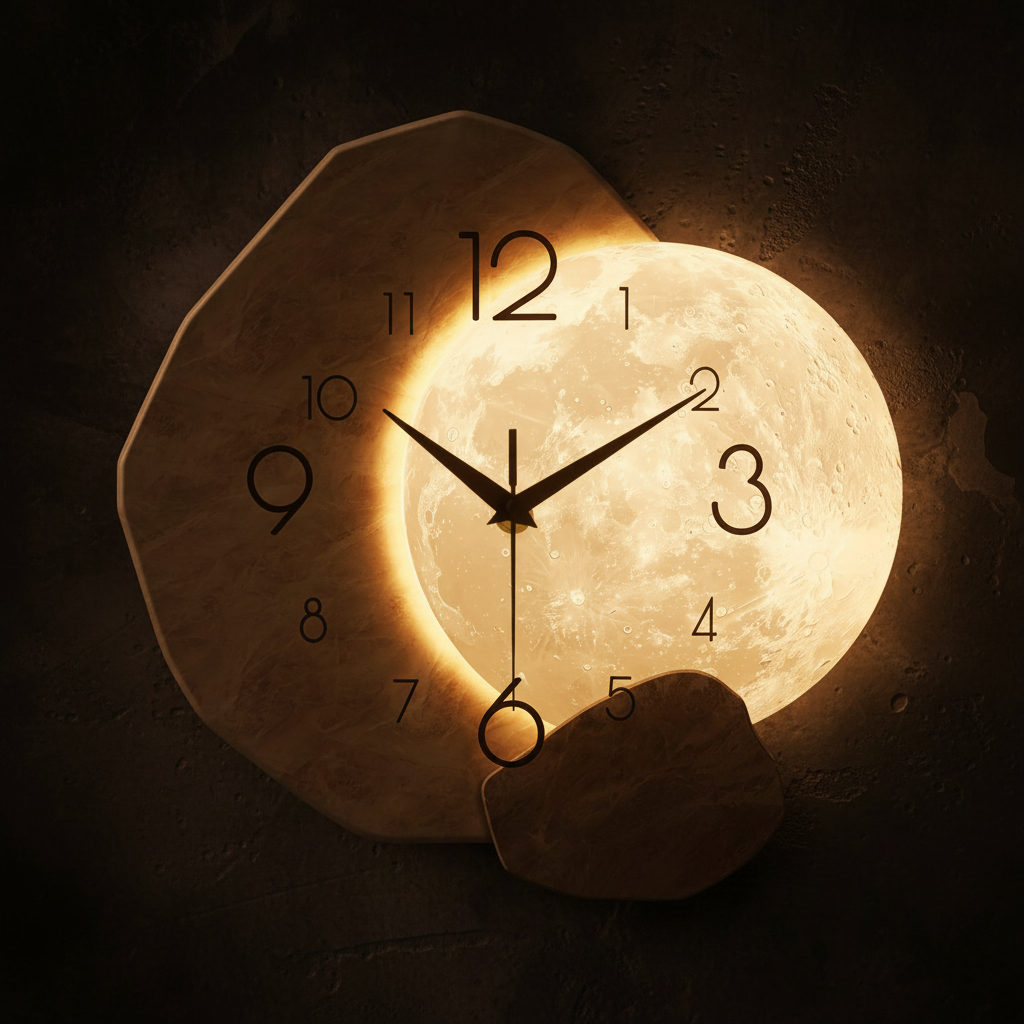 Wall Clock Dark Moody Lifestyle